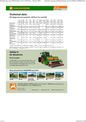 Sowing machines Amazone D9 12000 Super