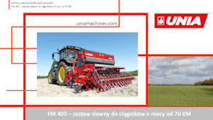 Sowing machines Unia FM A 700/3