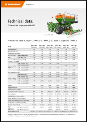 Sowing machines Amazone Primera DMC 6000-2