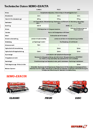 Sowing machines Reform Werke Semo-Exacta Disc