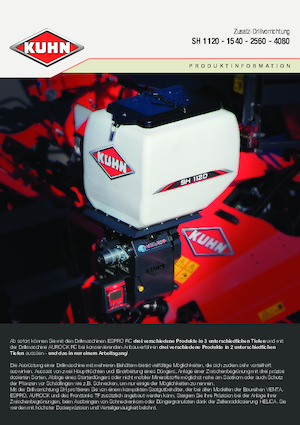 Ekim makineleri Kuhn SH 1120 Isobus