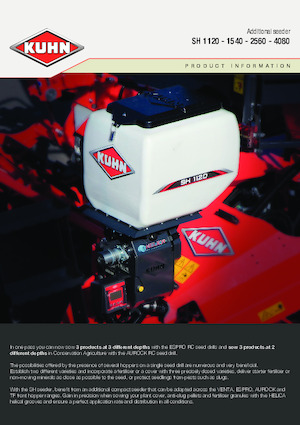 Sowing machines Kuhn SH 1540 Isobus