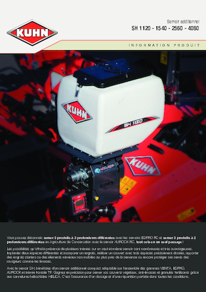 Sowing machines Kuhn SH 1120 Isobus