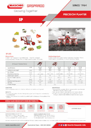 Sowing machines Gaspardo SP 4R 2750