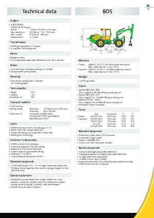 Special Skidding Tractors HSM 805