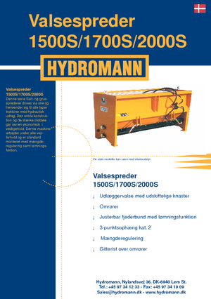 Attachable Spreaders Hydromann 1500 S