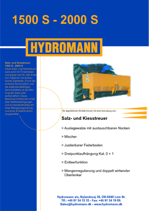 Attachable Spreaders Hydromann 1500 S
