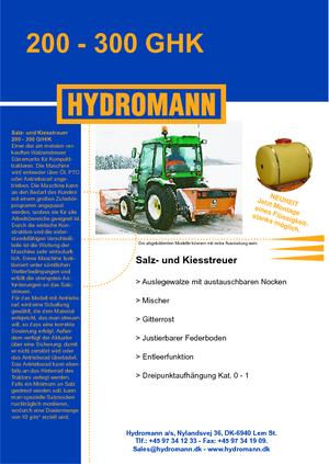 Attachable Spreaders Hydromann 200 G