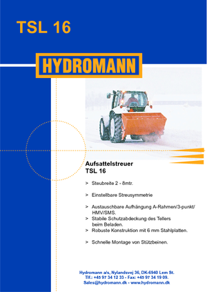 Attachable Spreaders Hydromann TSL 16