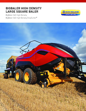 Büyük kare balyalayıcı + yüksek yoğunluklu balya makineleri New Holland BigBaler 340 High Density CropCutter® Rotor Cutter
