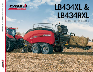 Büyük kare balyalayıcı + yüksek yoğunluklu balya makineleri Case IH LB 434 RC XL