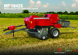 Büyük kare balyalayıcı + yüksek yoğunluklu balya makineleri Massey Ferguson SB 1842S