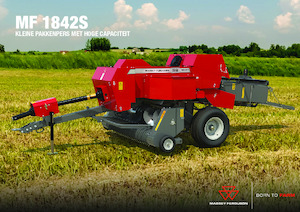 Büyük kare balyalayıcı + yüksek yoğunluklu balya makineleri Massey Ferguson SB 1842S