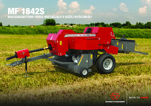 Büyük kare balyalayıcı + yüksek yoğunluklu balya makineleri Massey Ferguson SB 1842S