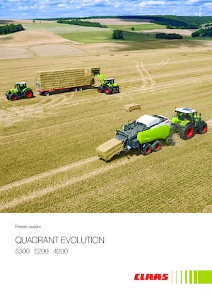 Square balers Claas Quadrant 5200 Evolution FC Tandem