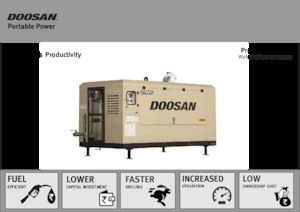 Stationary Air Compressors - Diesel, Electric, Gasoline Doosan PA165
