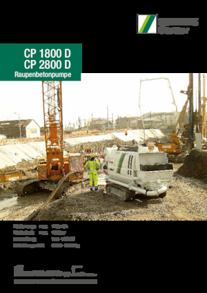 Stationary Concrete Pumps SCHWING-Stetter CP 2800 D
