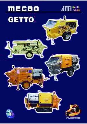 Stationary Concrete Pumps Mecbo Getto P2.800 H