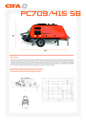 Stationary Concrete Pumps CIFA PC 709
