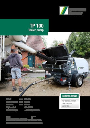 Sabit beton pompaları SCHWING-Stetter TP 100 D