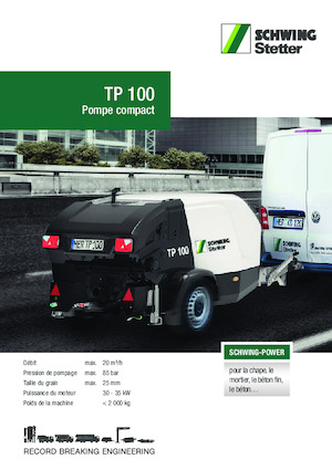 Sabit beton pompaları SCHWING-Stetter TP 100 D