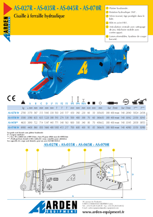 Steel scrap cutters Arden AS 027 R SV