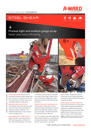 Steel scrap cutters A-Ward AS120