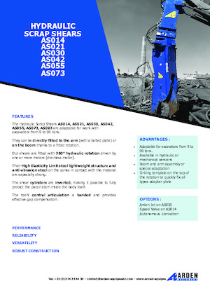 Steel scrap cutters Arden AS042