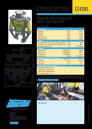 Steel scrap cutters Darda CC420 S