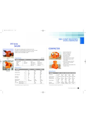 Çelik hurda kesici D & A DFS 40