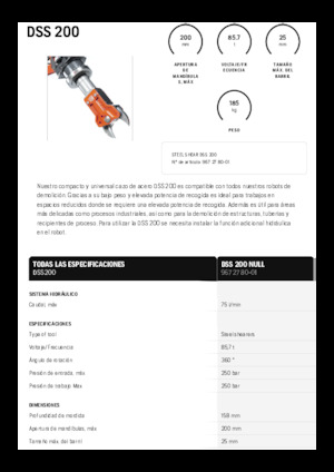 Steel scrap cutters Husqvarna DSS 200