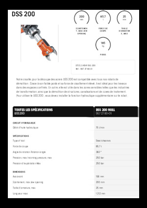 Steel scrap cutters Husqvarna DSS 200
