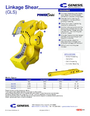 Steel scrap cutters Genesis GLS 90