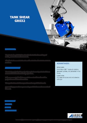 Çelik hurda kesici Arden GR032