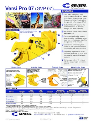 Steel scrap cutters Genesis GVP 07