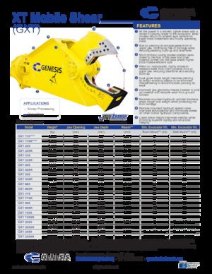 Steel scrap cutters Genesis GXT 445R