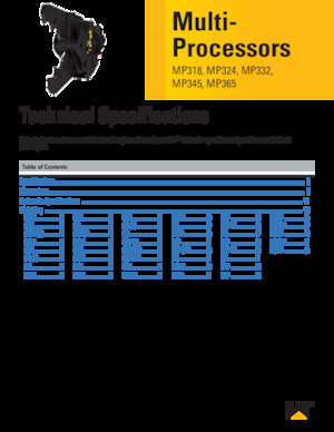 Multi-processors Caterpillar MP365S