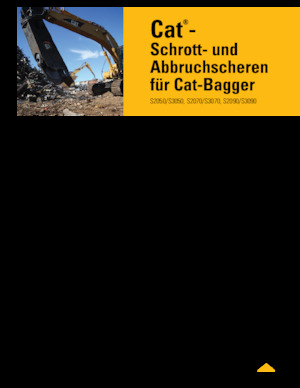 Steel scrap cutters Caterpillar S2090