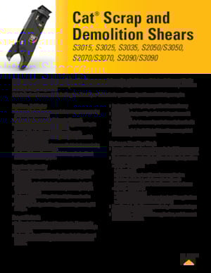 Çelik hurda kesici Caterpillar S3070