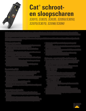 Çelik hurda kesici Caterpillar S3070