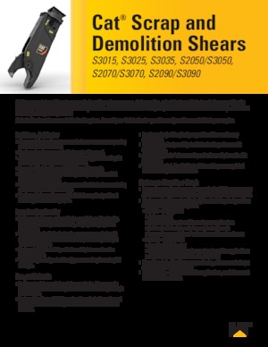 Steel scrap cutters Caterpillar S2070