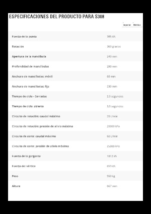 Steel scrap cutters Caterpillar S308