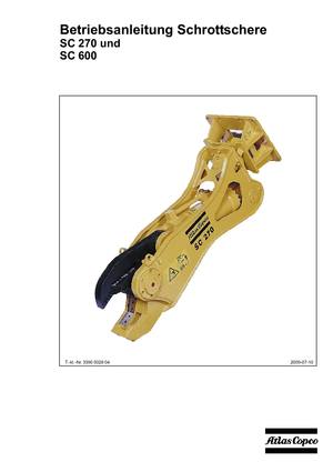 Steel scrap cutters Atlas Copco SC 270