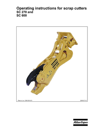 Steel scrap cutters Atlas Copco SC 270