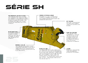 Steel scrap cutters OSA Demolition Equipment SH 100