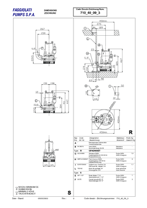 Sewage Pumps Faggiolati G 209 T6D1-J7AA0