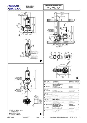 Kanalizasyon Pompaları Faggiolati G 213 R3C2-P40AA2