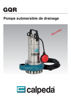 Kanalizasyon Pompaları Calpeda GQR 10-16