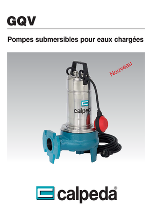 Sewage Pumps Calpeda GQV 50-9