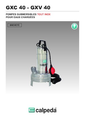 Kanalizasyon Pompaları Calpeda GXC 40-13
